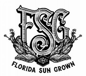 FSG AUTHENTIC FLORIDA SUN GROWN logo