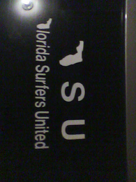 FSU FLORIDA SURFER'S UNITED logo