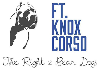 FT. KNOX CORSO THE RIGHT 2 BEAR DOGS logo
