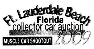 FT. LAUDERDALE BEACH FLORIDA COLLECTOR CAR AUCTION MUSCLE CAR SHOOTOUT 2009 logo
