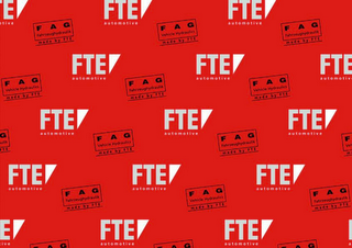 FTE AUTOMOTIVE FAG FAHRZEUGHYDRAULIK MADE BY FTE FAG VEHICLE HYDRAULICS MADE BY FTE logo