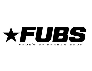 FUBS FADE'M UP BARBER SHOP logo