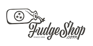 FUDGE SHOP .COM SINCE 1992 logo