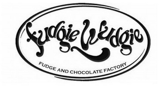 FUDGIE WUDGIE FUDGE AND CHOCOLATE FACTORY logo