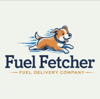 FUEL FETCHER FUEL DELIVERY COMPANY logo