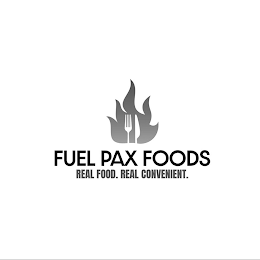 FUEL PAX FOODS REAL FOOD. REAL CONVENIENT. logo