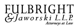 FULBRIGHT & JAWORSKI L.L.P. ATTORNEYS AT LAW logo