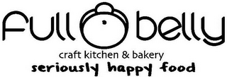FULL BELLY CRAFT KITCHEN & BAKERY SERIOUSLY HAPPY FOOD logo