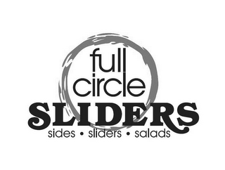 FULL CIRCLE SLIDERS SIDES · SLIDERS · SALADS logo