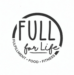 FULL FOR LIFE FULFILLMENT · FOOD · FITNESS logo
