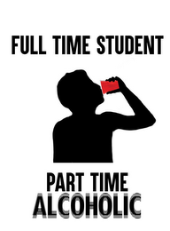FULL TIME STUDENT PART TIME ALCOHOLIC logo