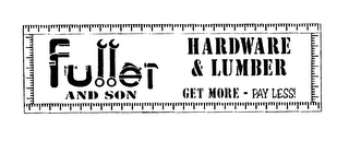 FULLER AND SON HARDWARE & LUMBER GET MORE - PAY LESS! logo