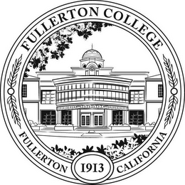 FULLERTON COLLEGE FULLERTON CALIFORNIA 1913 logo