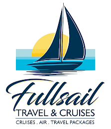 FULLSAIL TRAVEL & CRUISES CRUISES . AIR. TRAVEL PACKAGES logo