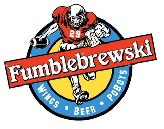 FUMBLEBREWSKI WINGS · BEER · POBOYS 29 logo
