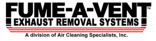 FUME-A-VENT EXHAUST REMOVAL SYSTEMS A DIVISION OF AIR CLEANING SPECIALISTS, INC. logo