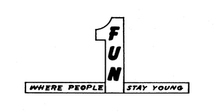 FUN 1 WHERE PEOPLE STAY YOUNG logo