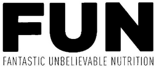 FUN FANTASTIC UNBELIEVABLE NUTRITION logo