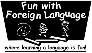 FUN WITH FOREIGN LANGUAGE WHERE LEARNING A LANGUAGE IS FUN! logo
