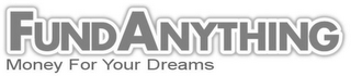 FUNDANYTHING MONEY FOR YOUR DREAMS logo