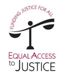 FUNDING JUSTICE FOR ALL  EQUAL ACCESS TO JUSTICE logo