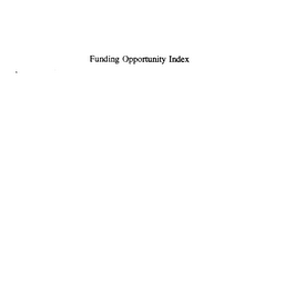 FUNDING OPPORTUNITY INDEX logo
