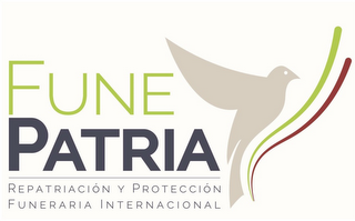 FUNE PATRIA REPATRIACIÓN Y PROTECCIÓN FUNERARIA INTERNACIONAL logo