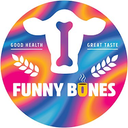 FUNNY BONES GOOD HEALTH GREAT TASTE logo