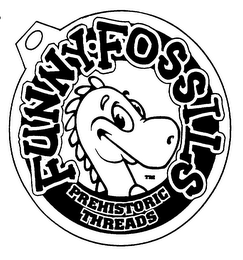 FUNNY FOSSILS PREHISTORIC THREADS logo