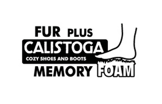 FUR PLUS CALISTOGA COZY SHOES AND BOOTSMEMORY FOAM logo
