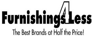 FURNISHINGS4LESS THE BEST BRANDS AT HALF THE PRICE! logo
