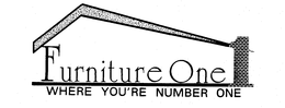 FURNITURE ONE WHERE YOU'RE NUMBER ONE logo