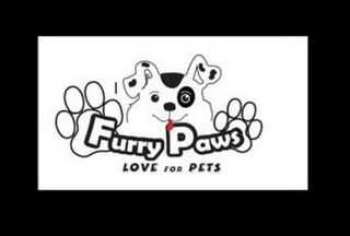 FURRY PAWS LOVE FOR PETS logo
