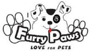 FURRY PAWS LOVE FOR PETS logo