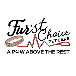 FUR'STCHOICE PET CARE A P W ABOVE THE REST logo