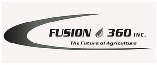 FUSION 360 INC. THE FUTURE OF AGRICULTURE logo