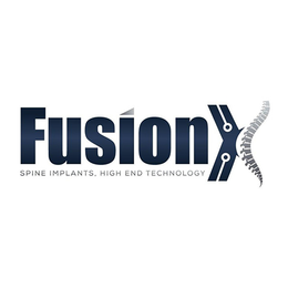 FUSIONX SPINE IMPLANTS, HIGH END TECHNOLOGY logo