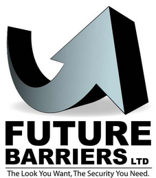 FUTURE BARRIERS LTD THE LOOK YOU WANT, THE SECURITY YOU NEED. logo