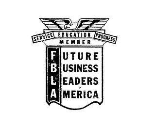 FUTURE BUSINESS LEADERS OF AMERICA SERVICE EDUCATION PROGRESS MEMBER logo