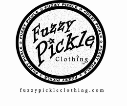 FUZZY PICKLE CLOTHING FUZZYPICKLECLOTHING.COM logo