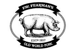 F.W. FEARMAN'S OLD WORLD PORK ESTD 1857 logo