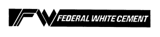 FW FEDERAL WHITE CEMENT logo