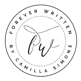 FW FOREVER WRITTEN BY CAMILLA SIMONE logo