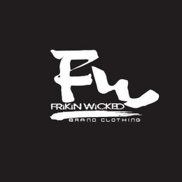 FW FRIKIN WICKED BRAND CLOTHING logo