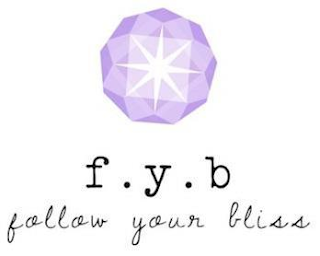 F.Y.B FOLLOW YOUR BLISS logo