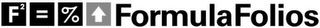 F² = % FORMULAFOLIOS logo