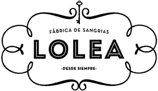 FÁBRICA DE SANGRIAS LOLEA DESDE SIEMPRE. logo