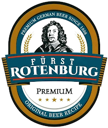 FÜRST ROTENBURG ORIGINAL BEER RECIPE PREMIUM GERMAN BEER SINCE 1898 logo