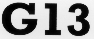 G 13 logo