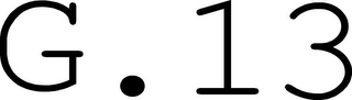 G . 13 logo